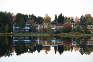 Talvatis spegel över Jokkmokk